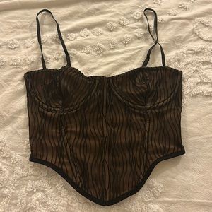 White Fox Corset Top